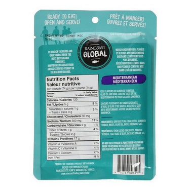 Tuna Wild Skipjack Mediterranean 74 Grams (Case Of 24) by Raincoast Trading
