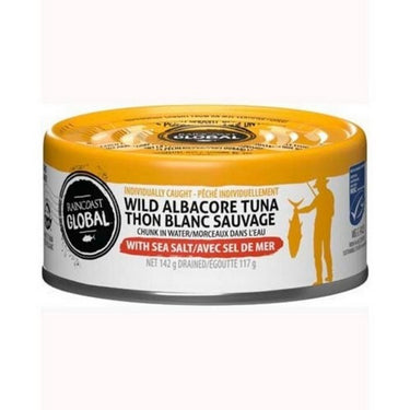 Tuna Wild Albacore With Sea Salt Individually Caught 142 Grams (Case Of 24) by Raincoast Trading