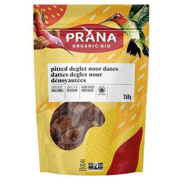 Organic Deglett Dates Pitted 250 Grams (Case Of 6) by Prana