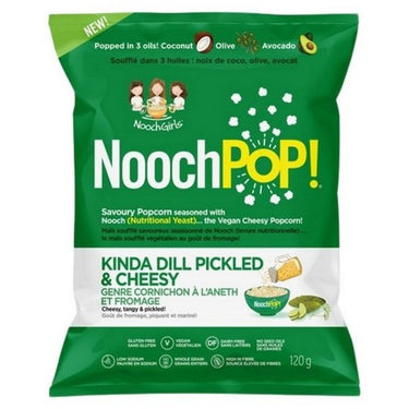 NoochPOP Kinda Dill Pickled & Cheesy 120 Grams (Case Of 12) by NoochPOP