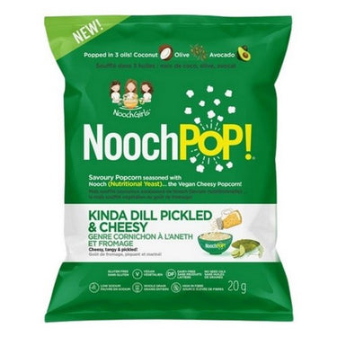 NoochPOP Kinda Dill Pickled & Cheesy 20 Grams (Case Of 12) by NoochPOP