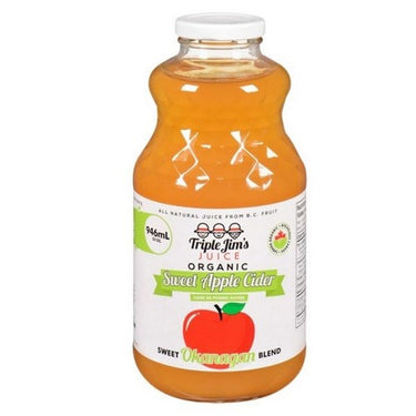 Organic Sweet Apple Cider 946 Ml (Case Of 12) by Triple Jims