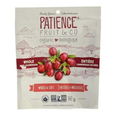 Organic Cranberries Whole & Soft Gently Sweetened 142 Grams (Case Of 8) by Patience Fruit & Co
