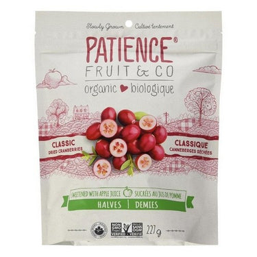 Organic Cranberries Apple Juice Sweetened 227 Grams (Case Of 6) by Patience Fruit & Co