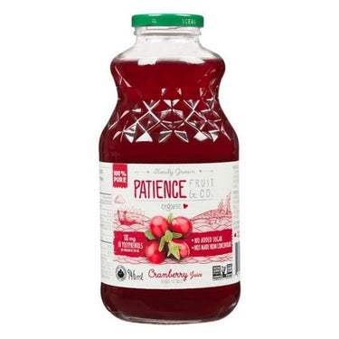 Organic Cranberry Juice Pure 100% Juice 946 Ml (Case Of 6) by Patience Fruit & Co