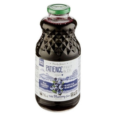 Organic Wild Blueberry Juice Pure 100% Juice 946 Ml (Case Of 6) by Patience Fruit & Co