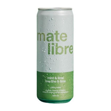 Organic Yerba Mate Energy Infusion Mint & Lime 330 Ml (Case Of 12) by Mate Libre