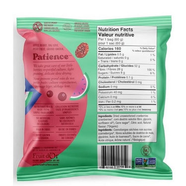 Sour Cran With Dried Cranberries Sour Watermelon Flavoured 60 Grams (Case Of 12) by Patience Fruit & Co