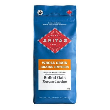 Organic Oats Rolled Regular 1 kg (Case Of 4) by Anitas Organic