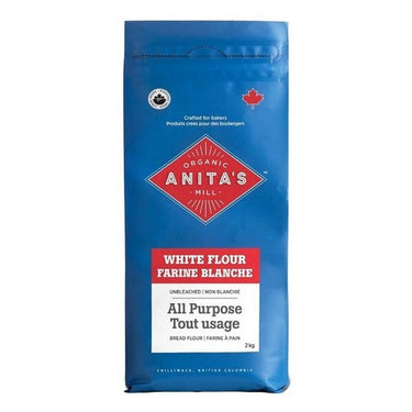 Organic Unbleached White Flour 2 Kgs (Case Of 4) by Anitas Organic