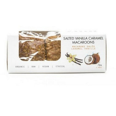 Organic Macaroons Salted Vanilla Caramel 70 Grams (Case Of 9) by Zimt Bar