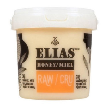 Honey Canada No.3 White Raw Unfiltered 3 Kgs (Case Of 6) by Elias Honey