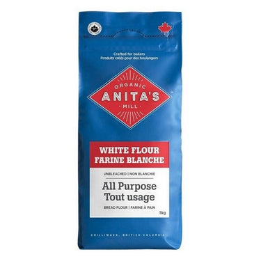 Organic Unbleached White Flour 1 kg (Case Of 4) by Anitas Organic