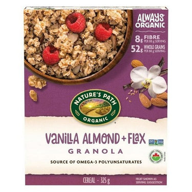 Organic Granola Vanilla Almond Flax 325 Grams (Case Of 12) by Natures Path
