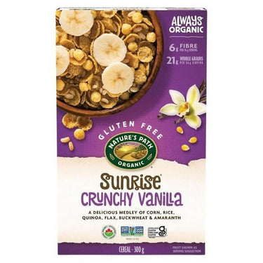 Organic Sunrise Crunchy Vanilla 300 Grams (Case Of 12) by Natures Path
