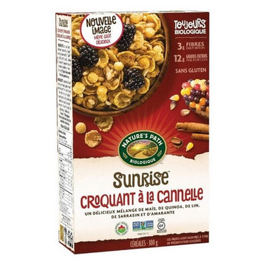 Organic Sunrise Crunchy Cinnamon 300 Grams (Case Of 12) by Natures Path