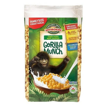Organic Eco Pacs Gorilla Munch Corn Puffs 650 Grams (Case Of 6) by Envirokidz Organic