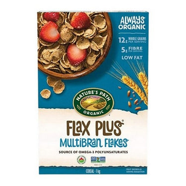Organic Flax Plus Multibran Flakes 1 kg (Case Of 6) by Natures Path