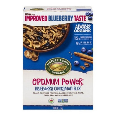 Organic Optimum Power Blueberry Cinnamon Flax 1 kg (Case Of 6) by Natures Path