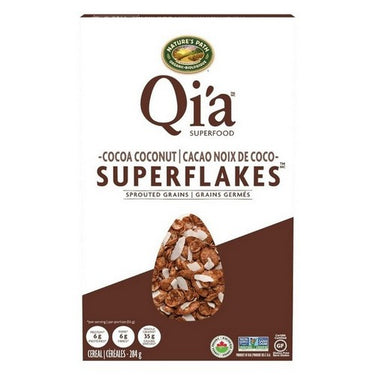 Organic Qi'a Superflakes Sprouted Grains Cocoa Coconut 284 Grams (Case Of 12) by Qia