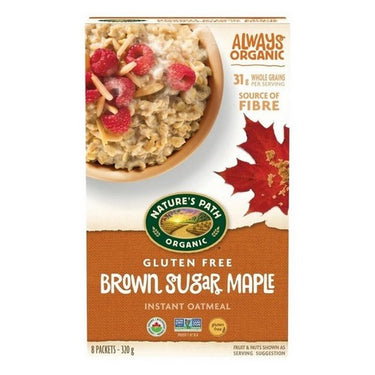 Organic Gluten-Free Oats Brown Sugar Maple 320 Grams (Case Of 6) by Natures Path