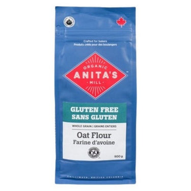 Organic Oat Flour Whole Grain 900 Grams (Case Of 4) by Anitas Organic