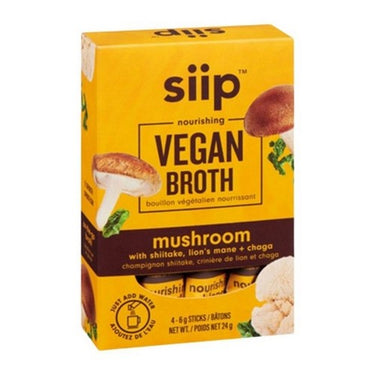 Vegan Broth Mushroom 4 X 6 Grams (Case Of 12) by SIIP