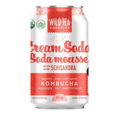 Organic Cream Soda w/Schisandra 355 Ml (Case Of 12) by Wild Tea Kombucha