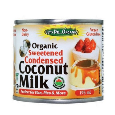 Organic Condensed Coconut Milk Sweetened 195 Ml (Case Of 6) by Lets Do Organics