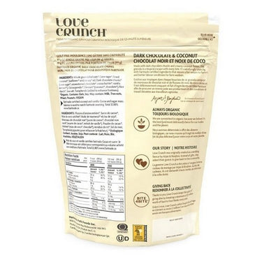Organic Love Crunch Granola Dark Chocolate & Coconut 325 Grams (Case Of 6) by Love Crunch