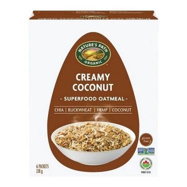 Organic Qi'a Superfood Gluten-Free Oats Creamy Coconut 6 X 38 Grams (Case Of 6) by Qia