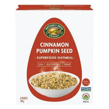 Organic Qi'a Superfood Gluten-Free Oats Cinnamon Pumpkin Seed 6 X 38 Grams (Case Of 6) by Qia