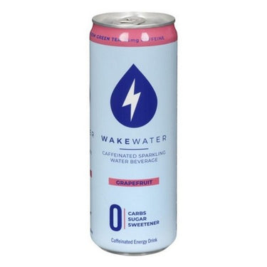 Caffeinated Sparkling Water Beverage Grapefruit 355 Ml (Case Of 12) by Wake Water