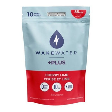 Energy Drink Mixes With Caffeine Zero Sugar Cherry Lime 50 Grams (Case Of 10) by Wake Water