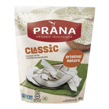 Organic Coconut Strips Classic Original 100 Grams (Case Of 8) by Prana