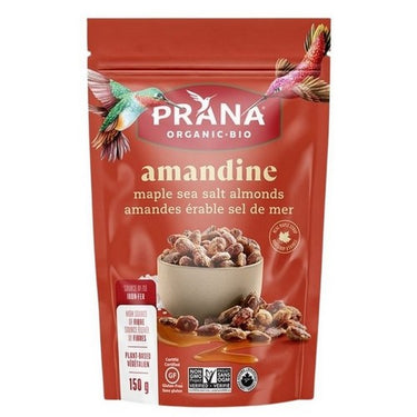 Organic Amandine Maple Almonds 150 Grams (Case Of 8) by Prana