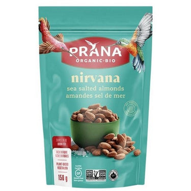 Organic Nirvana Almonds Lightly Sea Salted 150 Grams (Case Of 8) by Prana