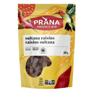 Organic Raisins Sultana 300 Grams (Case Of 6) by Prana