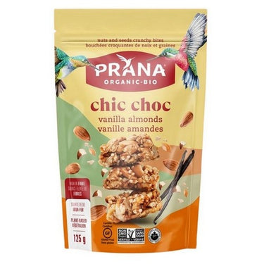 Organic Chic Choc Vanilla Almond 125 Grams (Case Of 8) by Prana