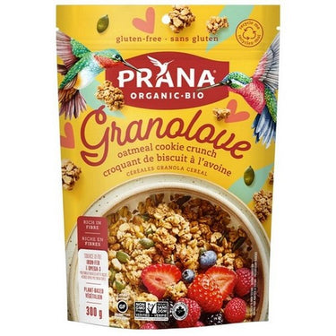 Organic Granola Cereal Oatmeal Cookie Crunch 300 Grams (Case Of 8) by Prana