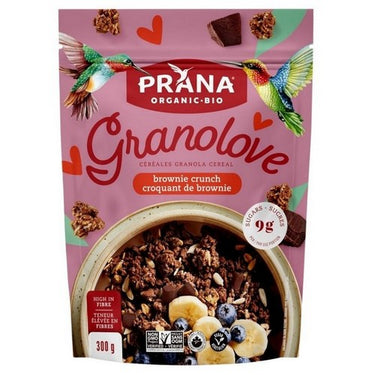 Organic Granola Cereal Brownie Crunch 300 Grams (Case Of 8) by Prana