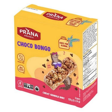 Organic Chewy Granola Bars Choco Bongo 5 X 24 Grams (Case Of 12) by Prana