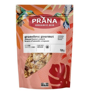 Organic Gourmet Granola Cereal Almond Butter Crunch 300 Grams (Case Of 8) by Prana