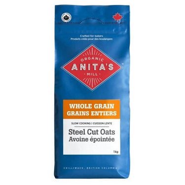Organic Oats Steel Cut 1 kg (Case Of 4) by Anitas Organic