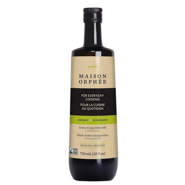 Organic Olive Oil Extra Virgin Delicate 750 Ml (Case Of 6) by Maison Orphee