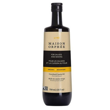 Organic Canola Oil Unrefined 750 Ml (Case Of 6) by Maison Orphee