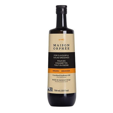 Organic Sunflower Oil Unrefined 750 Ml (Case Of 6) by Maison Orphee