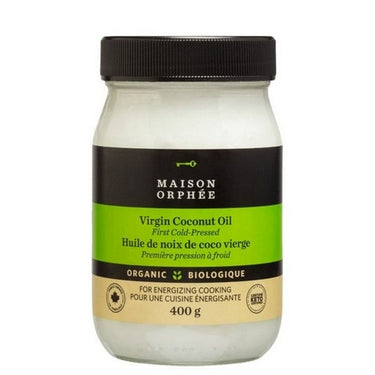 Organic Coconut Oil Virgin 400 Grams (Case Of 6) by Maison Orphee