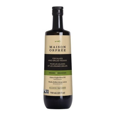 Organic Olive Oil Extra Virgin Balanced 750 Ml (Case Of 6) by Maison Orphee