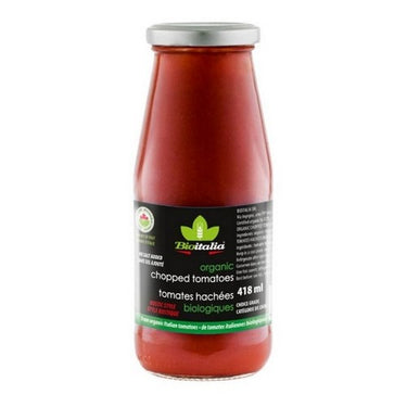 Organic Tomatoes Chopped Rustic Style 418 Ml (Case Of 12) by Bioitalia
